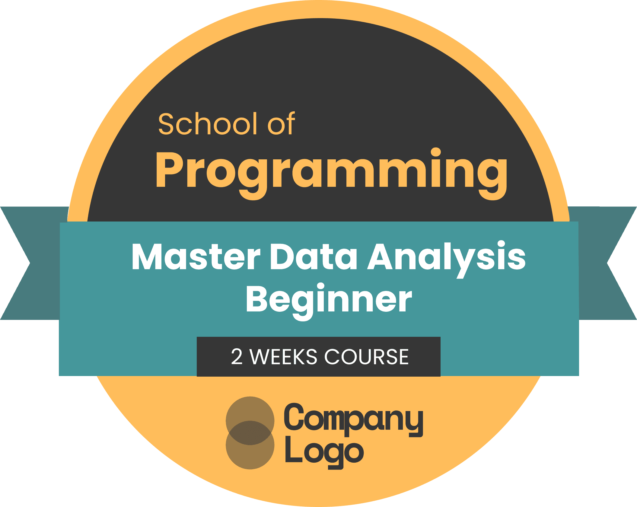 Wauld - Professional and graceful green training badge template