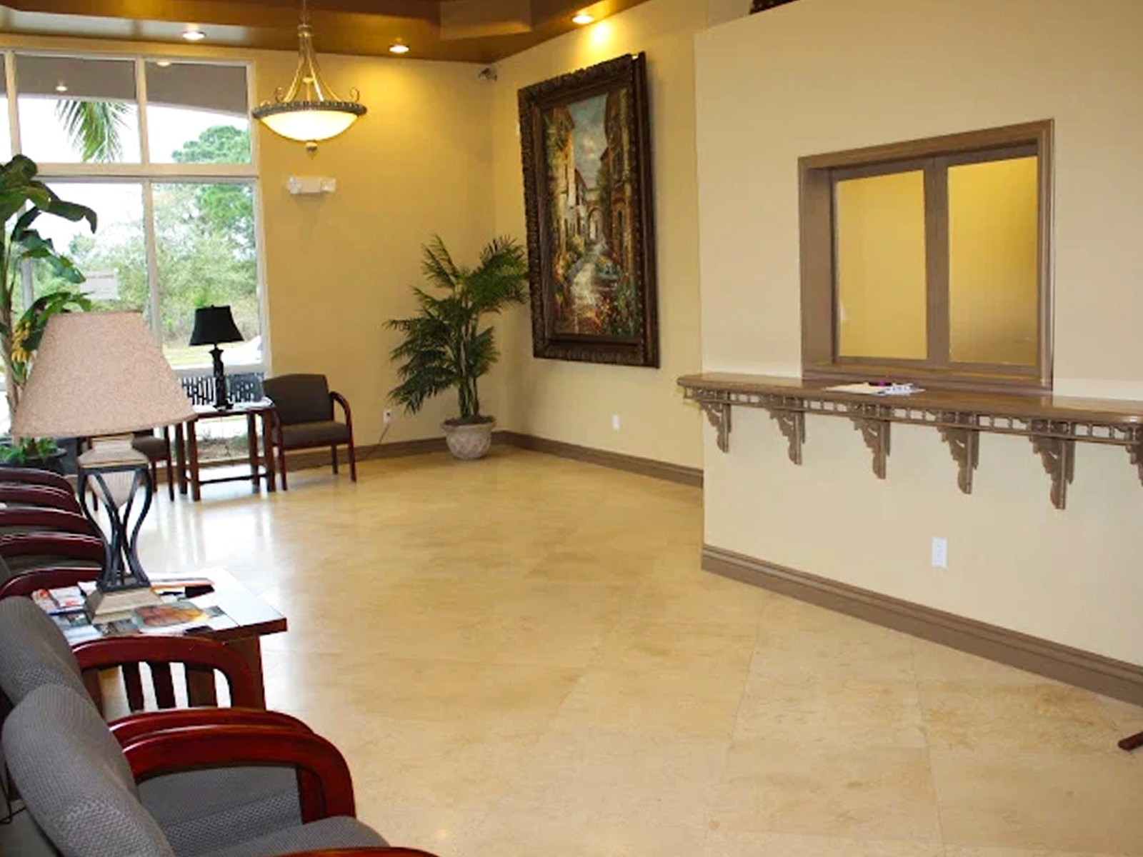 Reception area