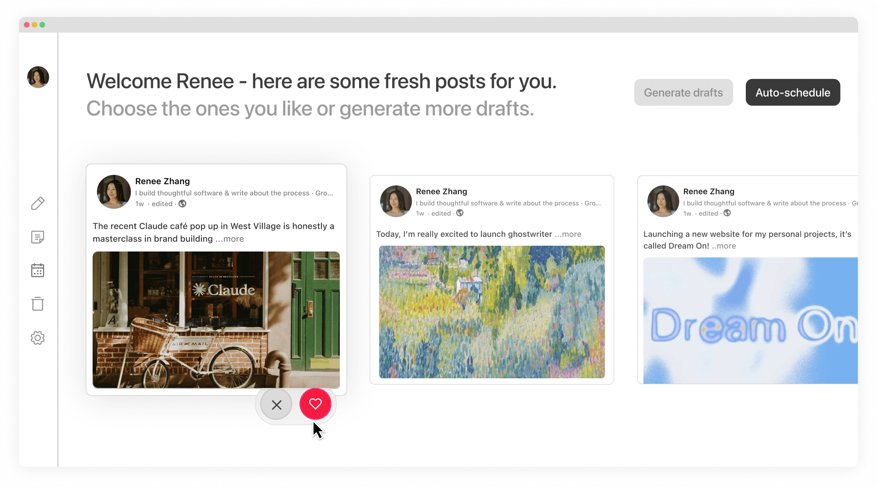 An image of Dreelio's dashboard