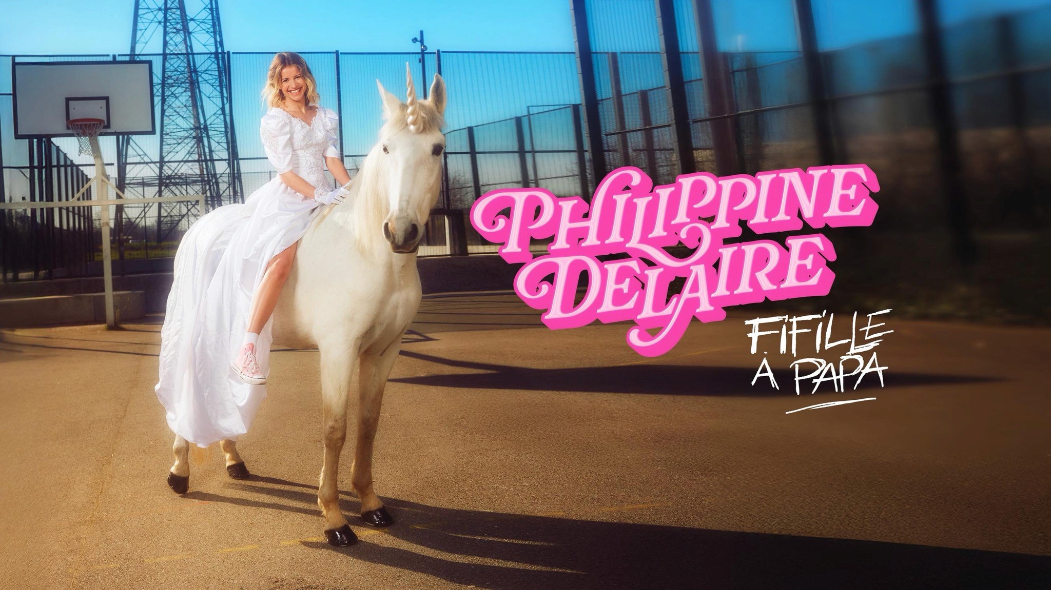 Affiche de Fifille à papa, philippine est sur une licorne