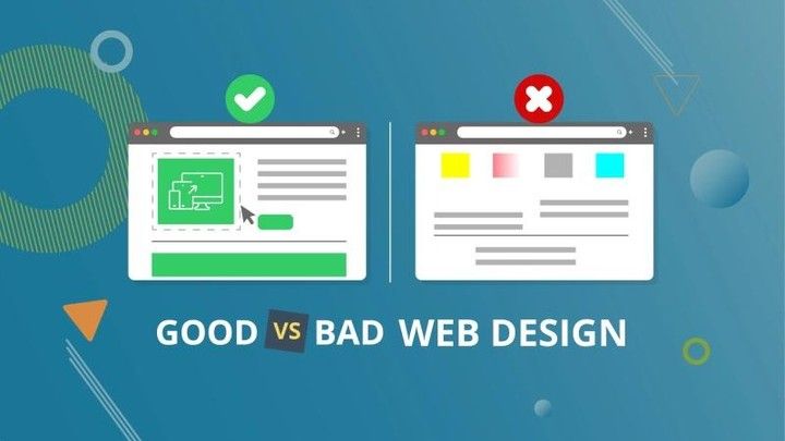Good vs Bad Website Design Comparison