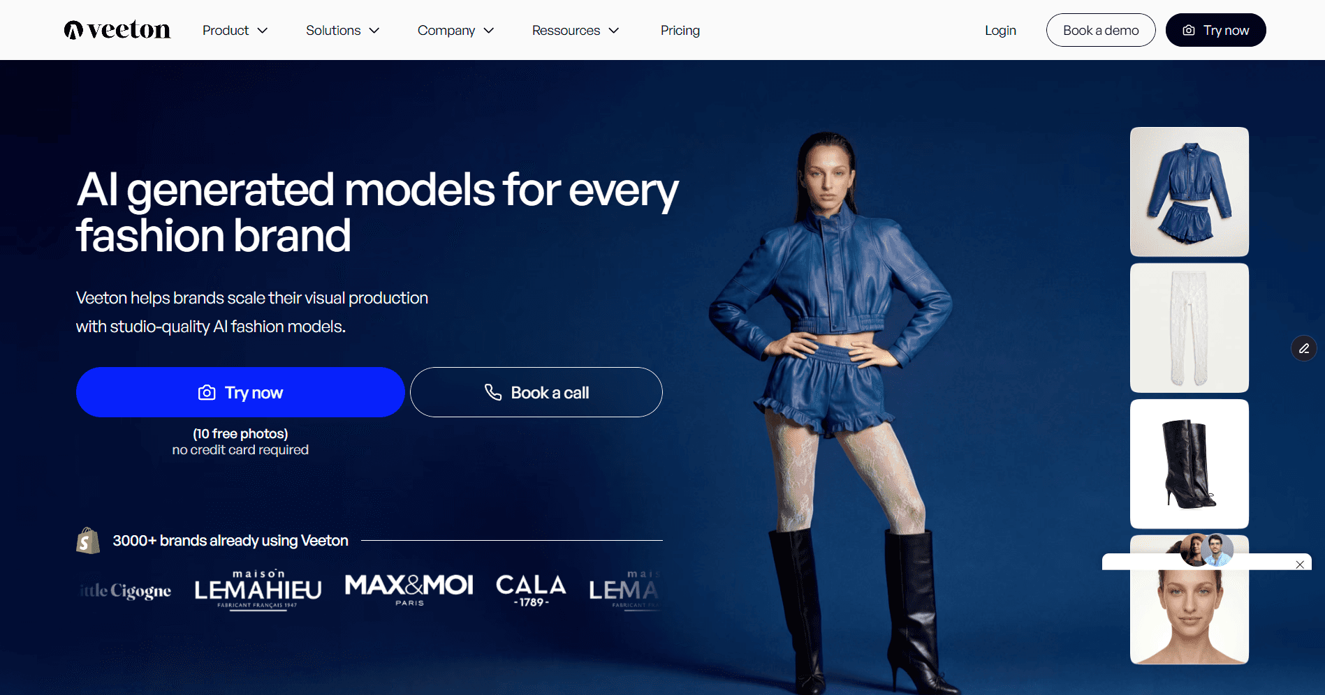 Veeton Website Homepage