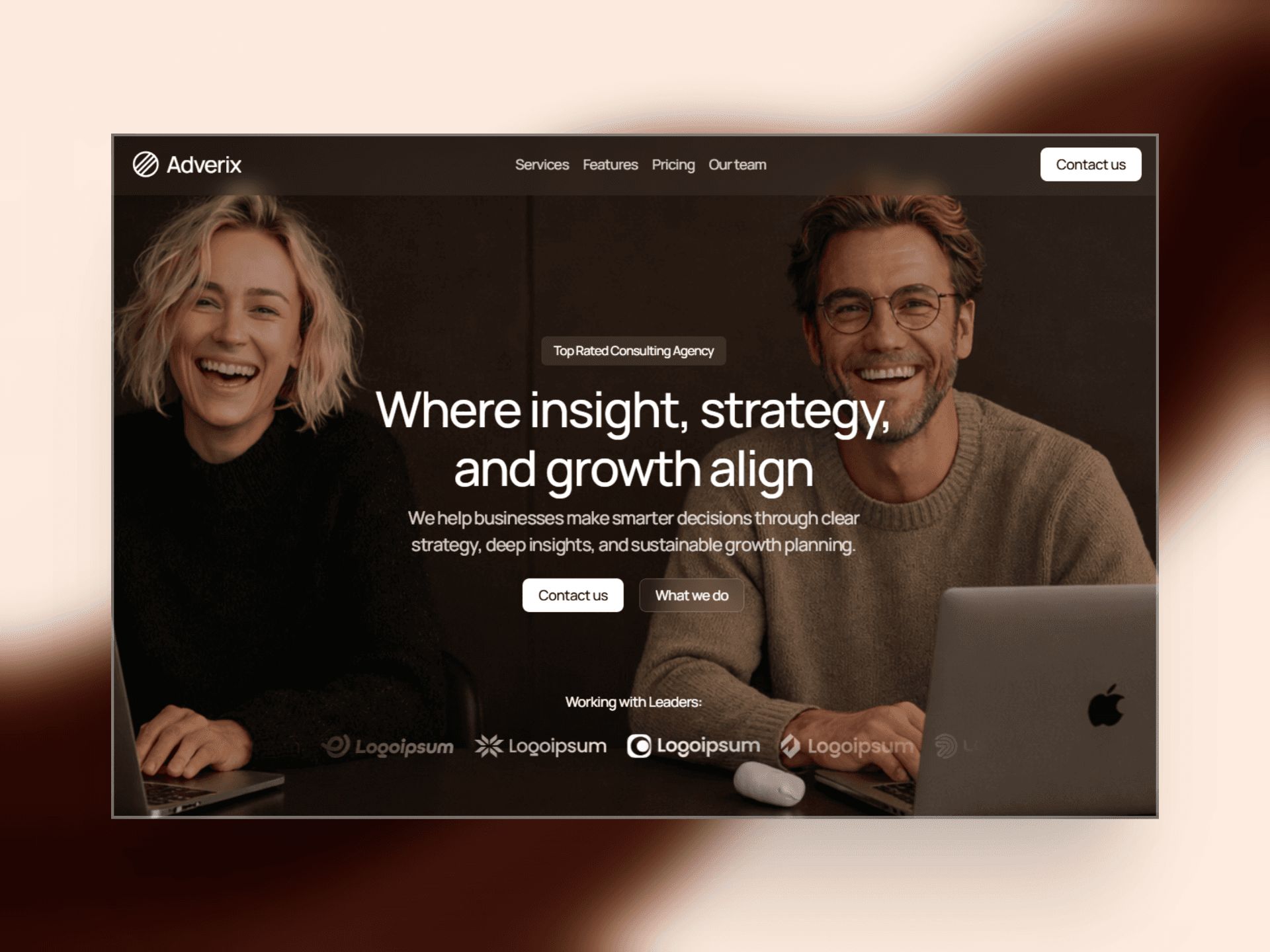 Adverix Framer Agency Template