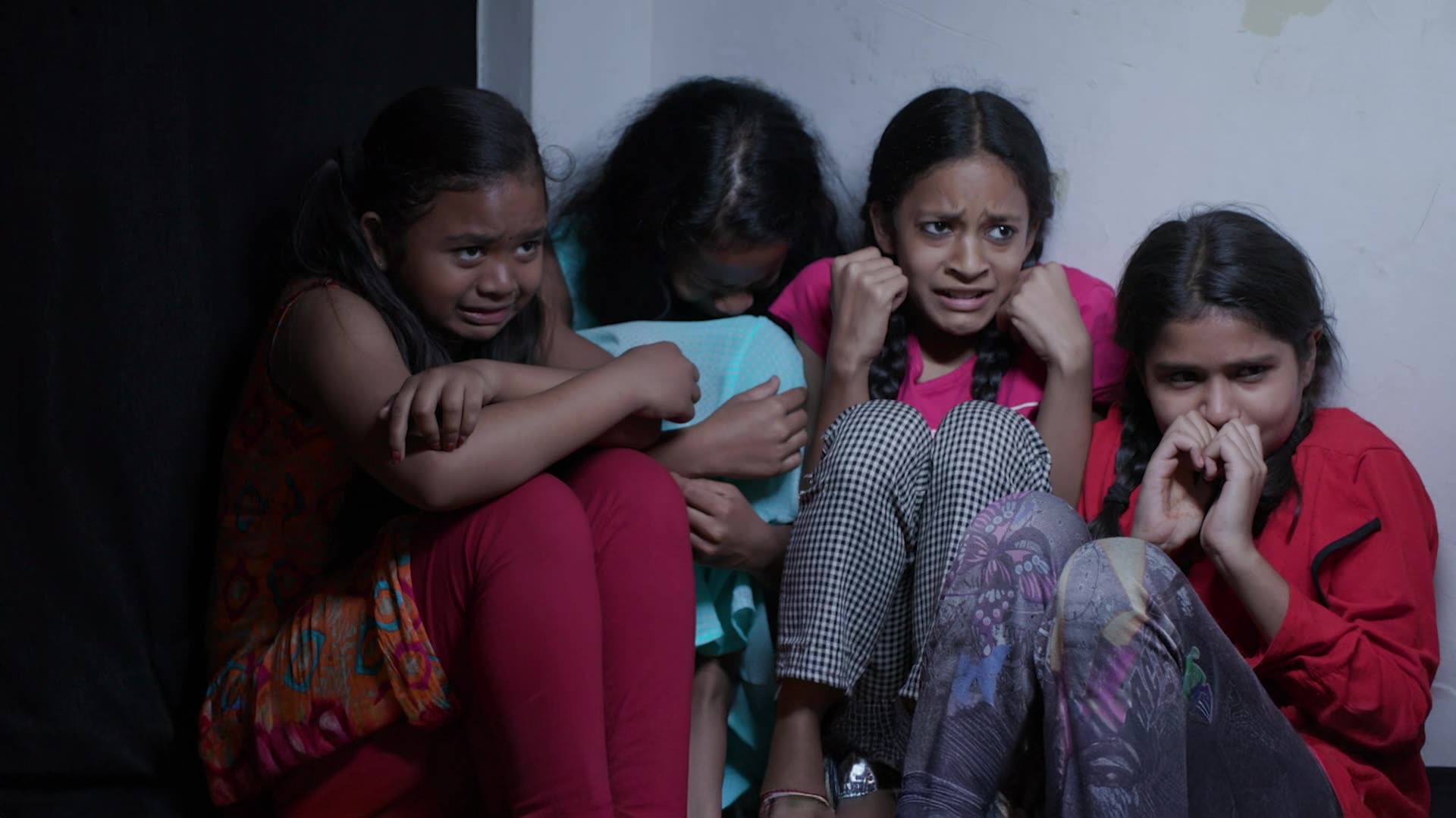 Visual from the 1090 Women and Child Helpline awareness film addressing women and child safety issues such as cybercrime and trafficking.