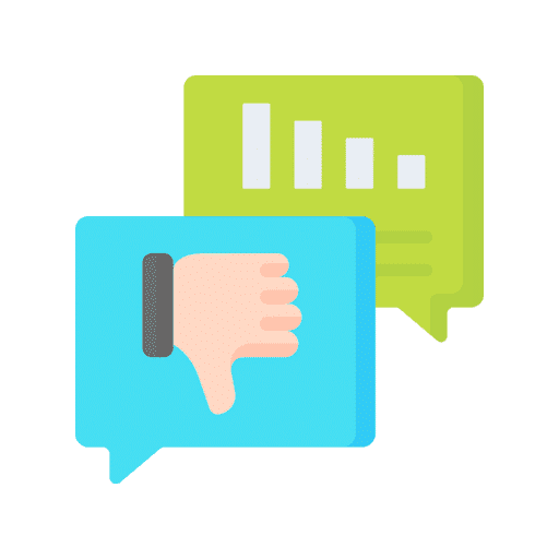 Dissatisfied customers icon