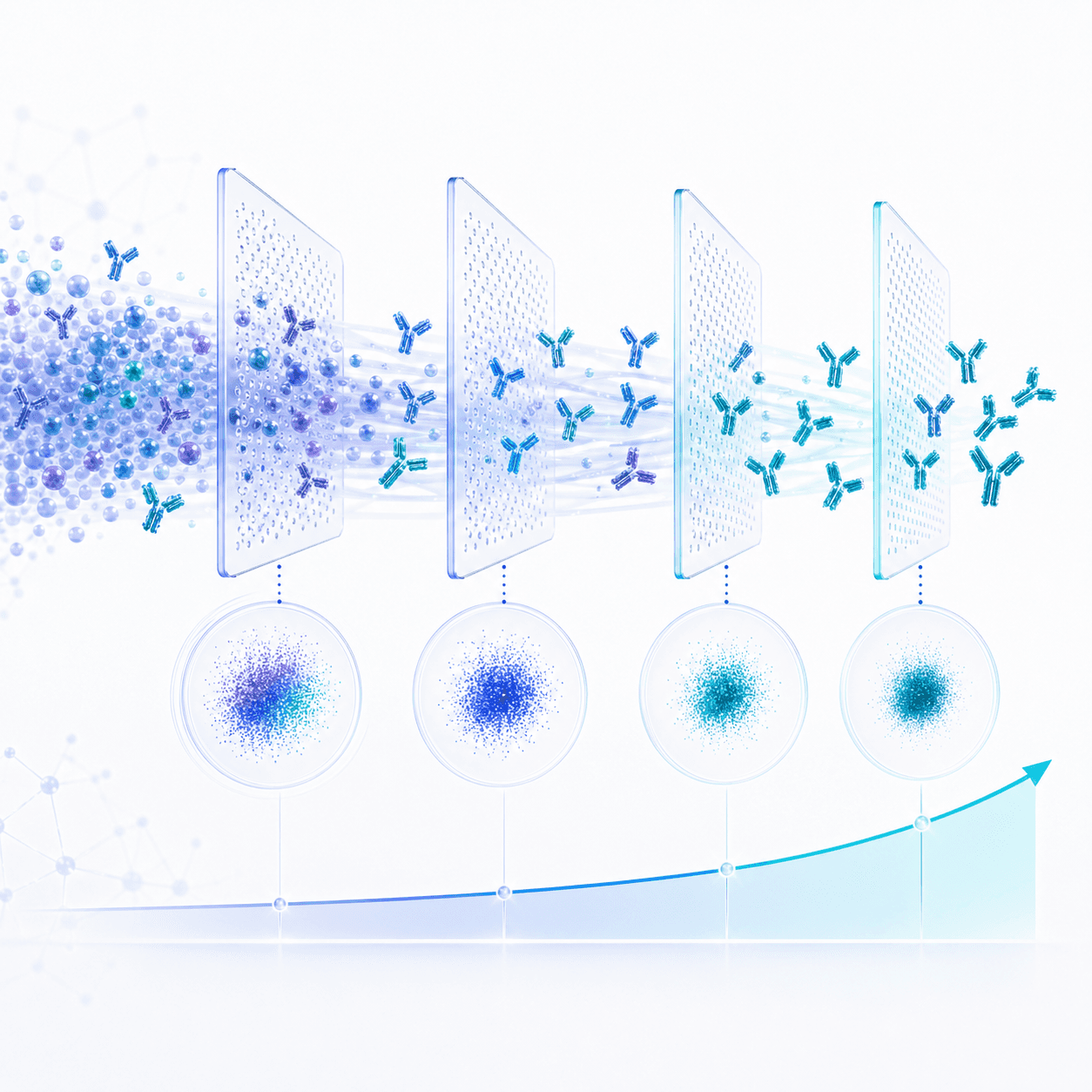 Recoverable antibody sequence visual