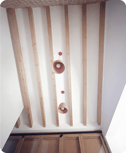 Reforma techo madera y yeso