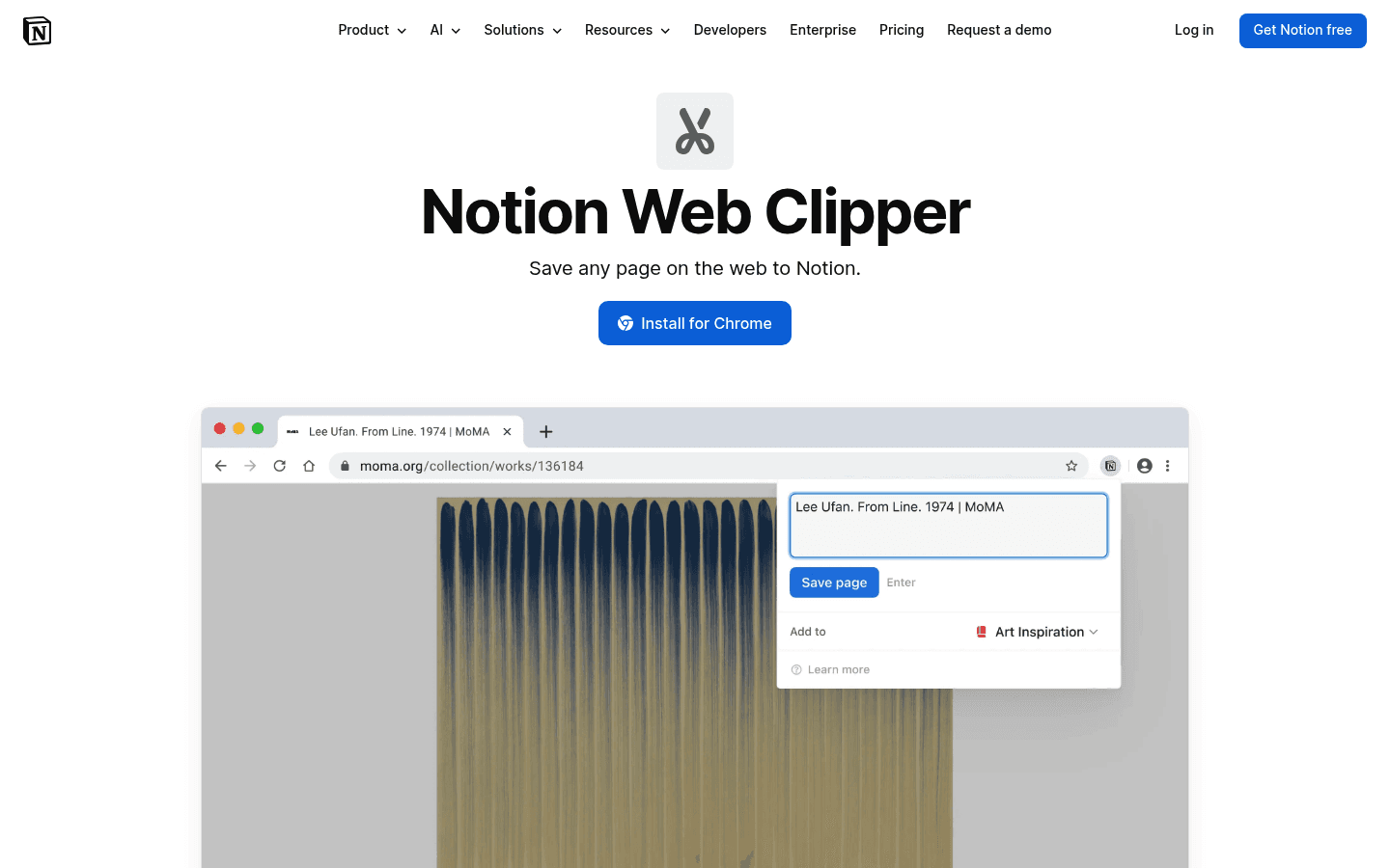 Notion Web Clipper page screenshot
