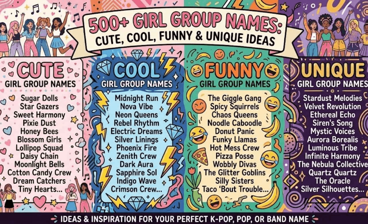 Group Names - sugar spice everything nice