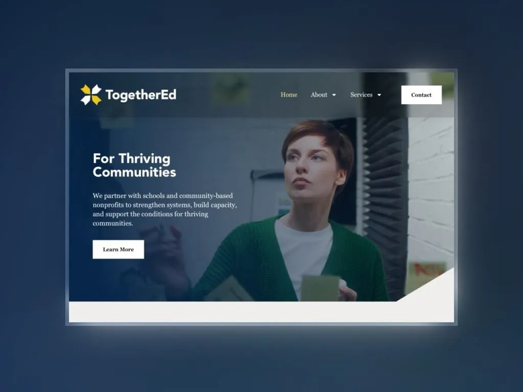 TogetherEd nonprofit website designed by HICO Solutions