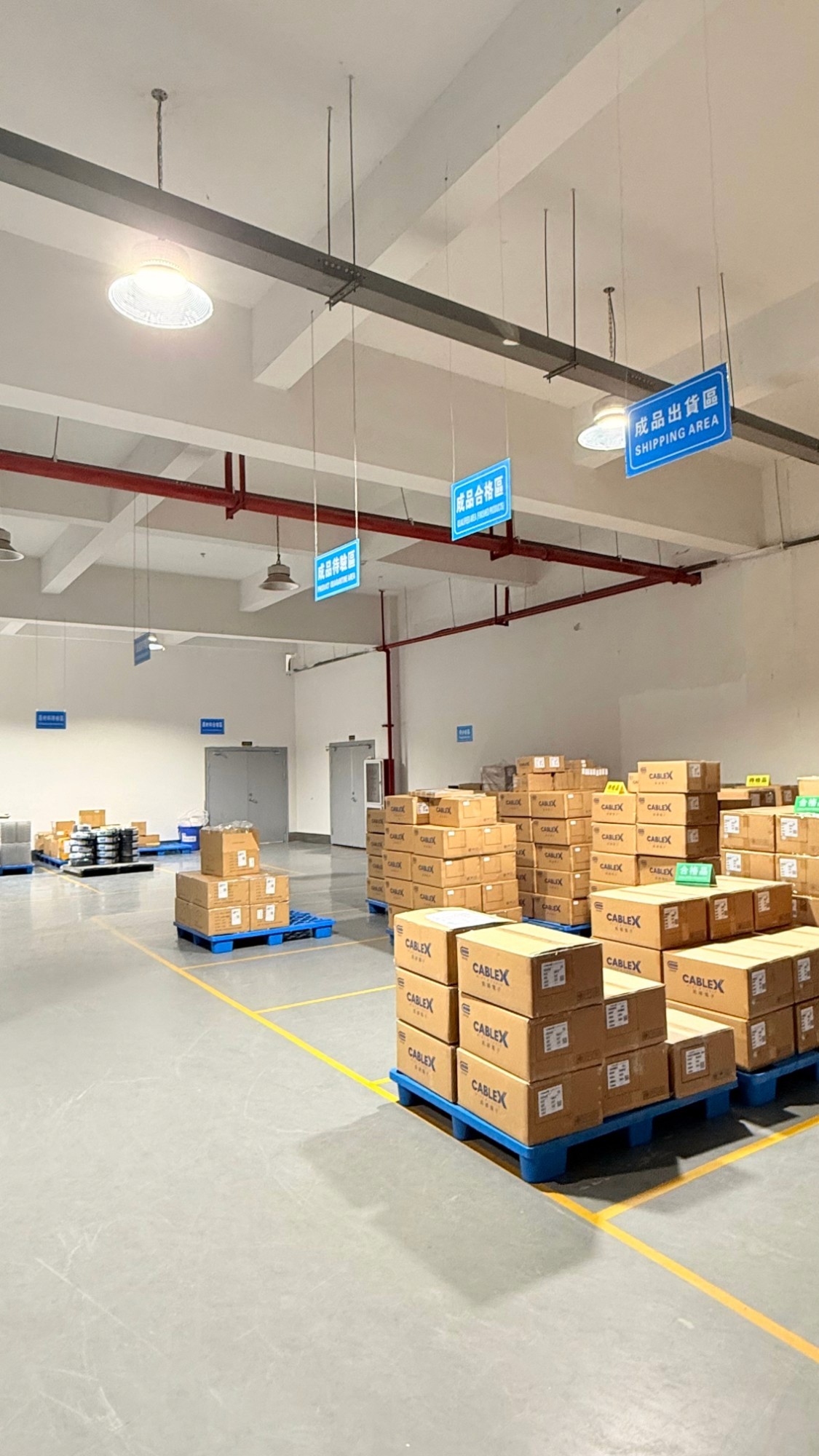 聯穎科技成品出貨區與倉儲管理