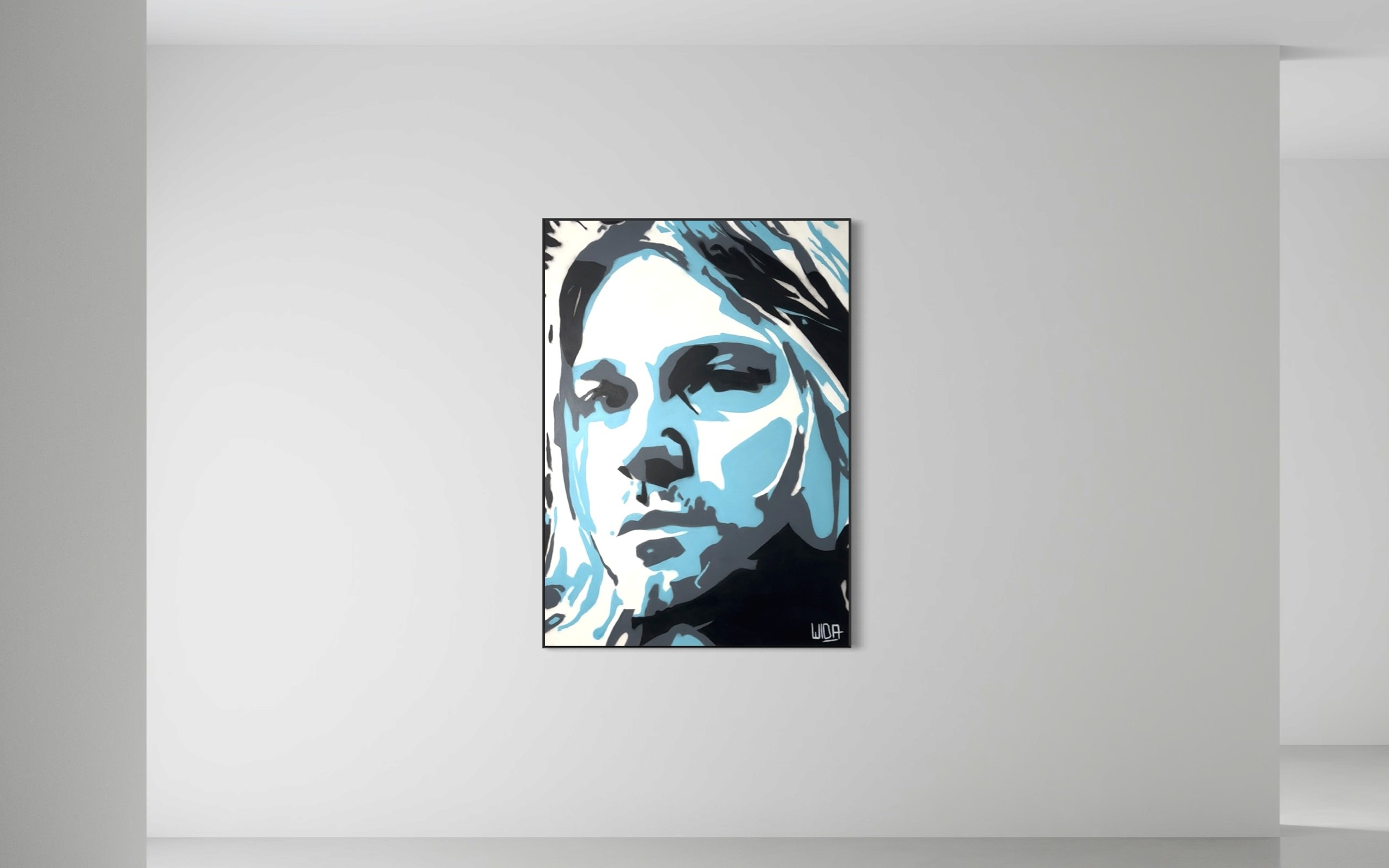 Kurt Cobain Leinwand - Pop Art Style