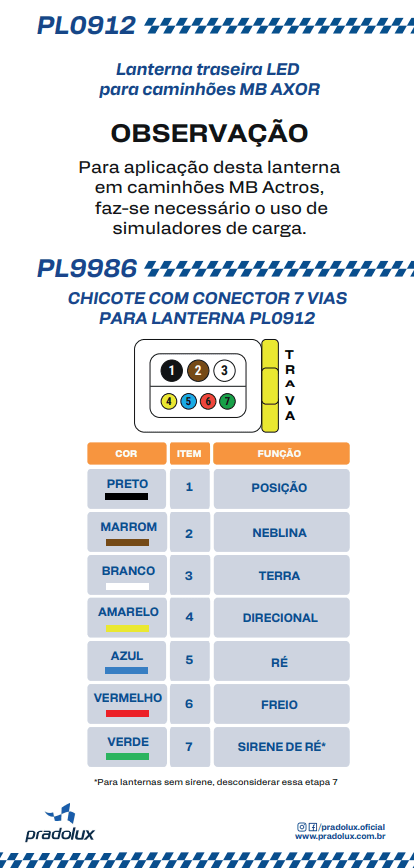 Manual de instalação PL0912 e PL9986