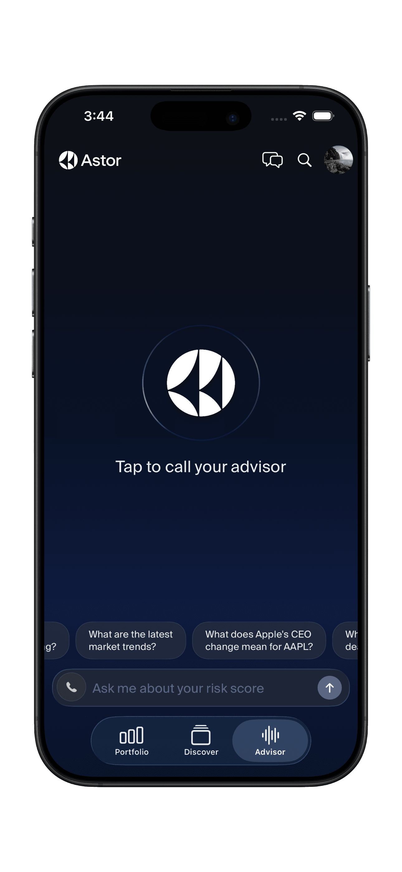 Phone mockup of the Superpower app