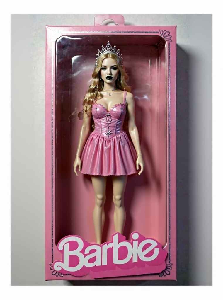 goth ai barbie box generator