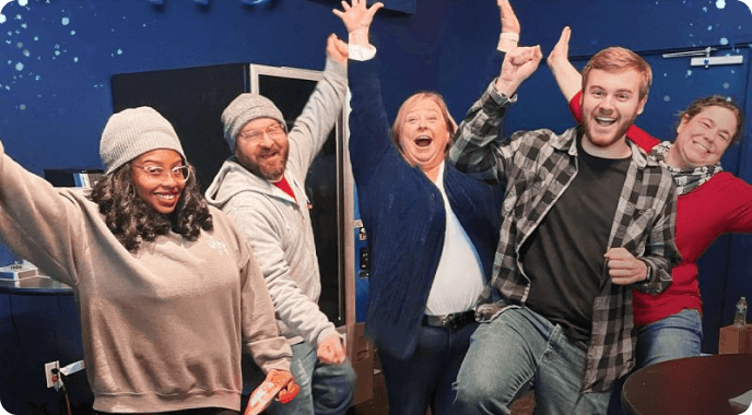 people in office happy