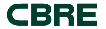 CBRE logo.