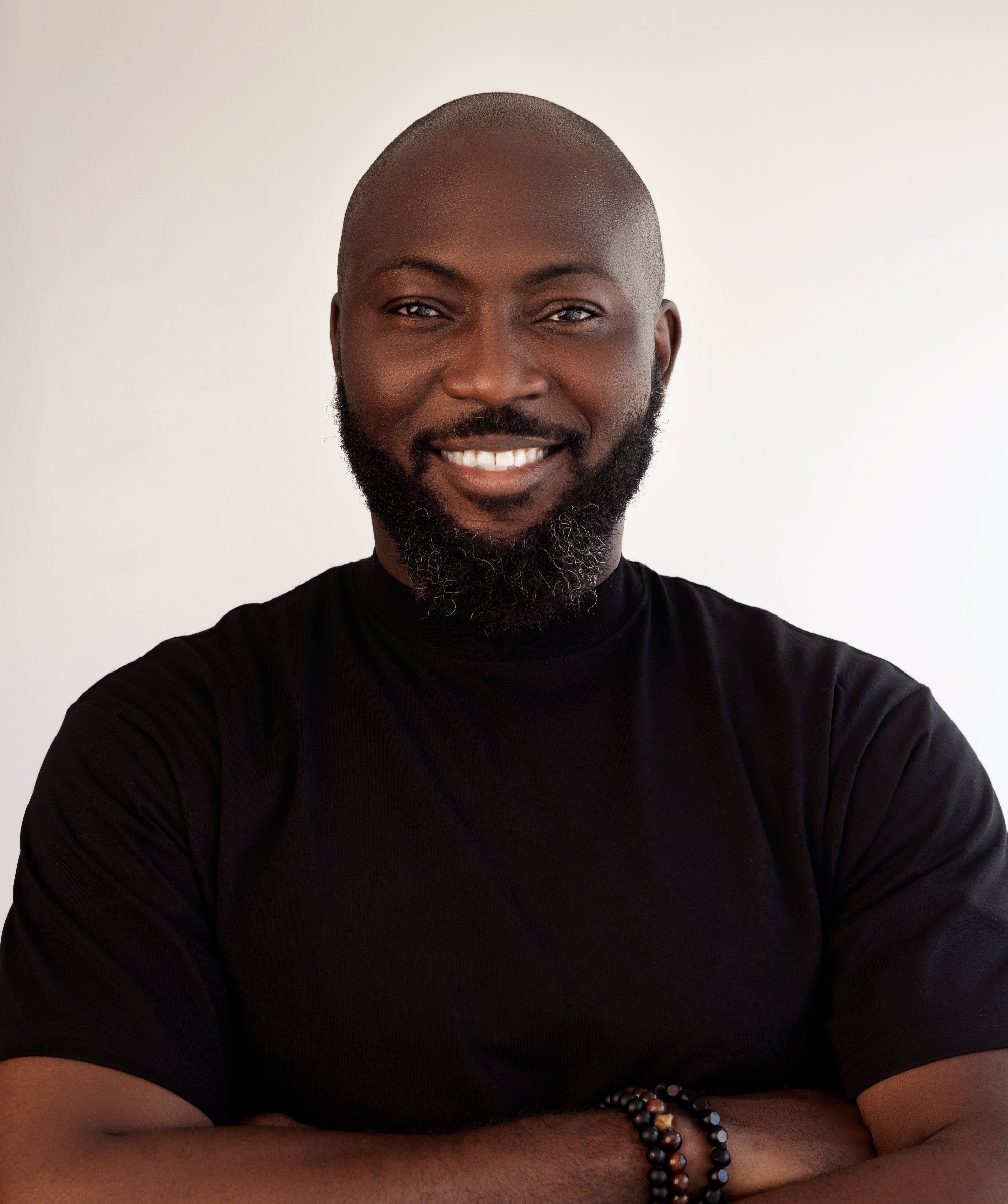 Portrait of portfolio creator – back view