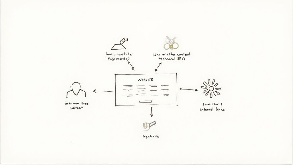 A person adjusting gears on a large clock, symbolizing the acceleration of SEO timelines.