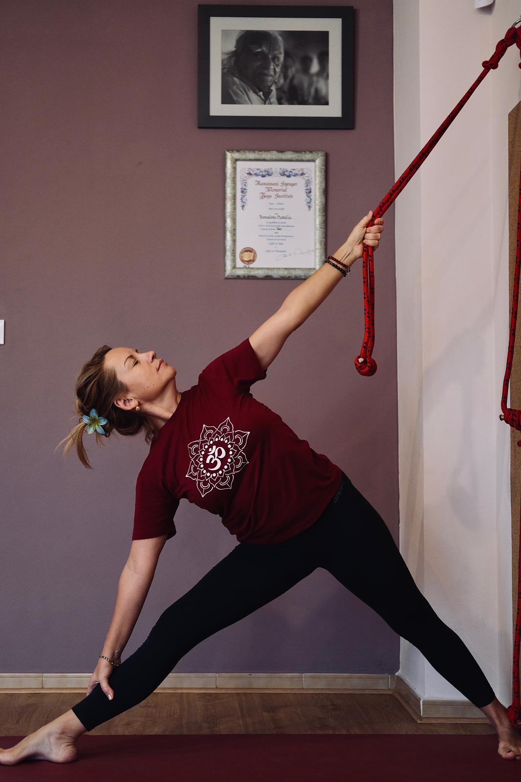 young fit girl showing up her wellness body