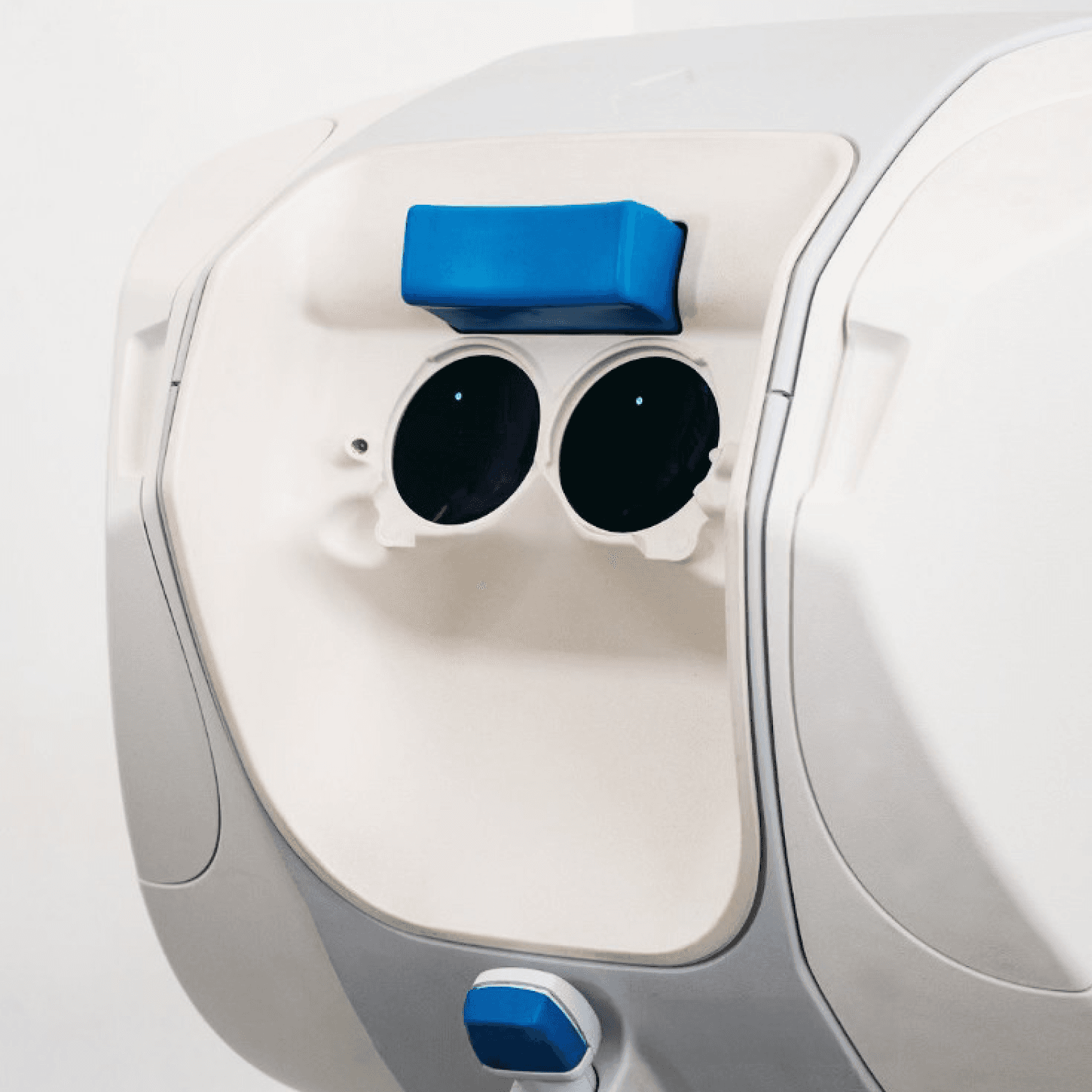 Contact lens exam machine