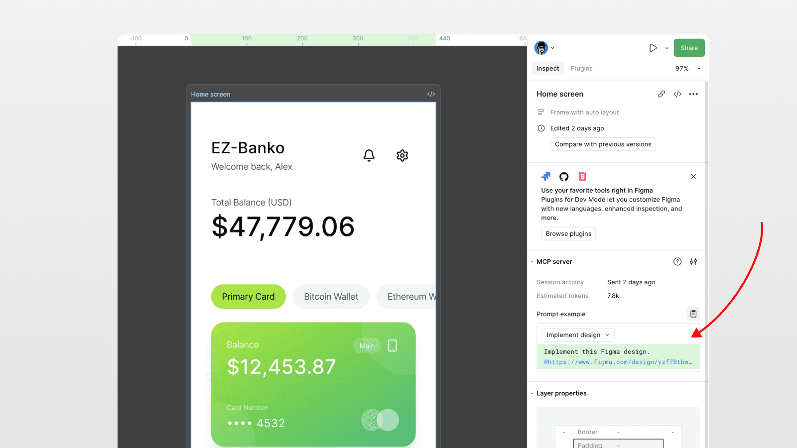 Enabling MCP in Figma
