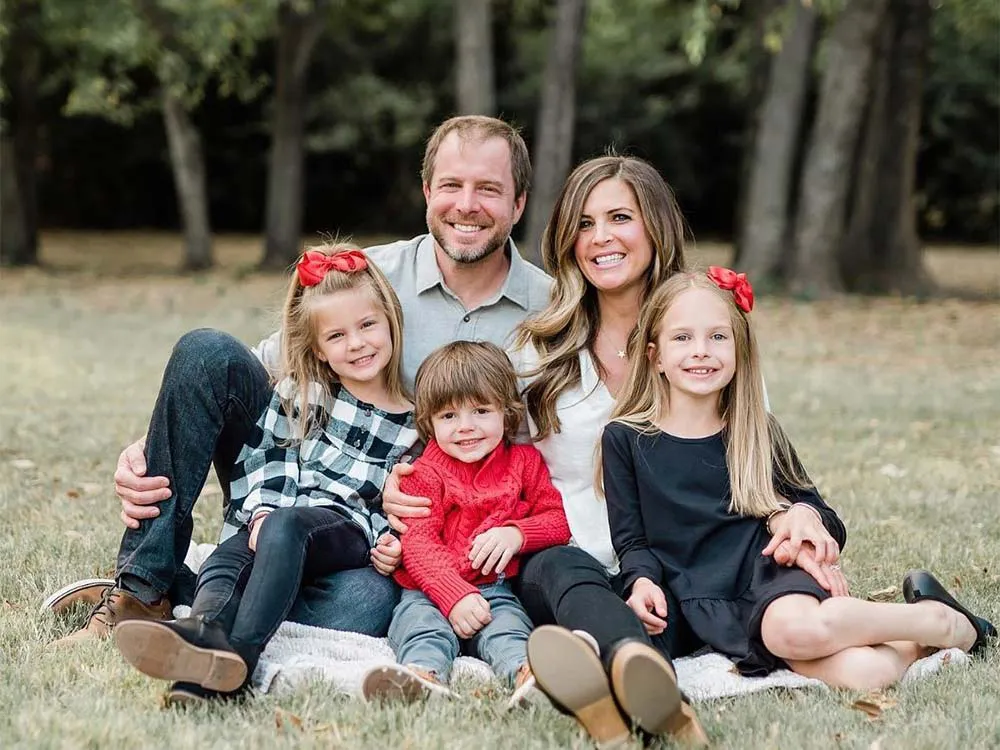 Dr. Todd Stansberry with his family in Plano, Texas