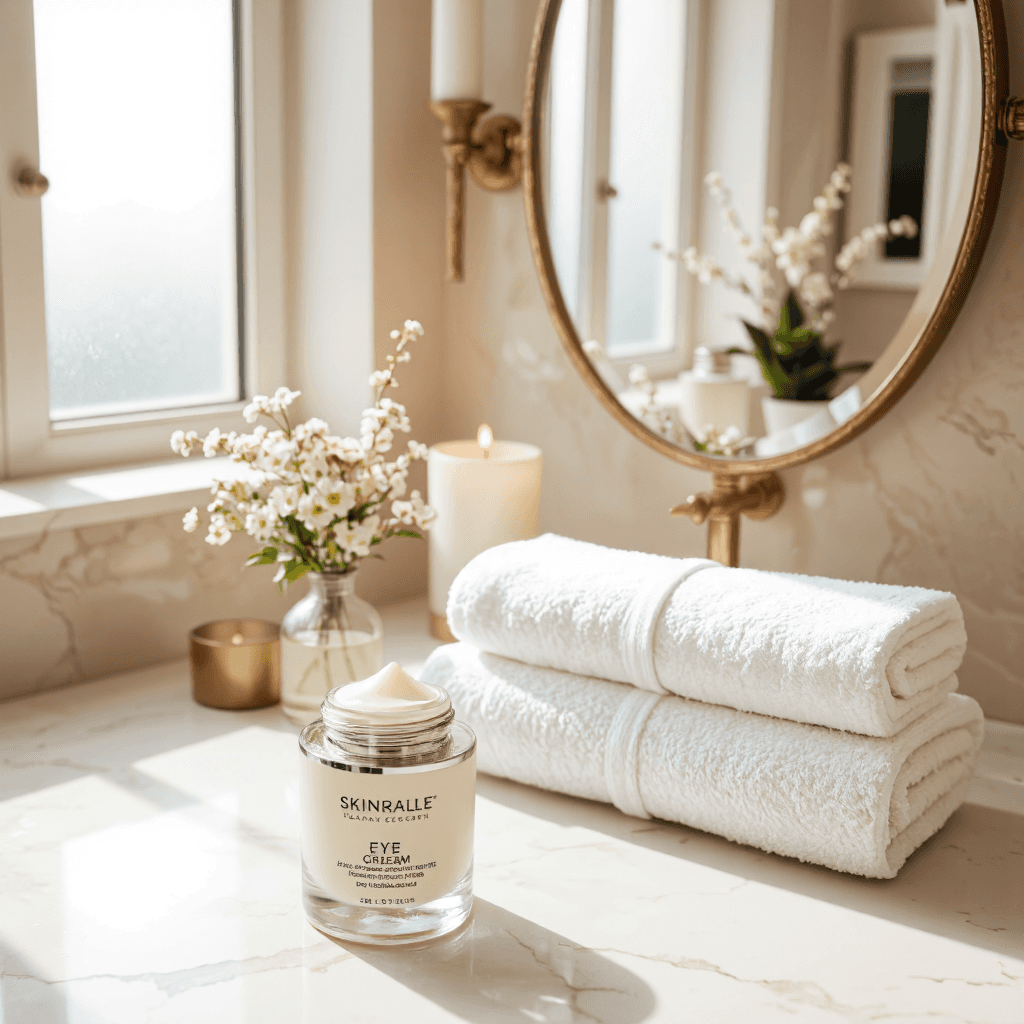 product photography of eye cream