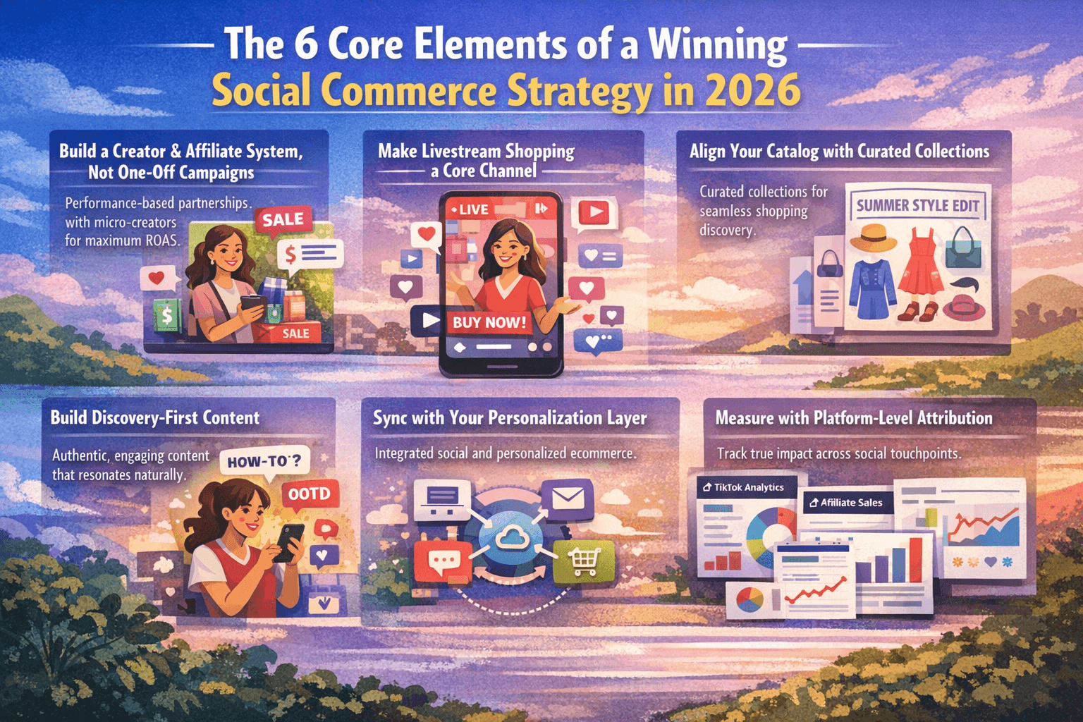 The 6 core elements of social commerce