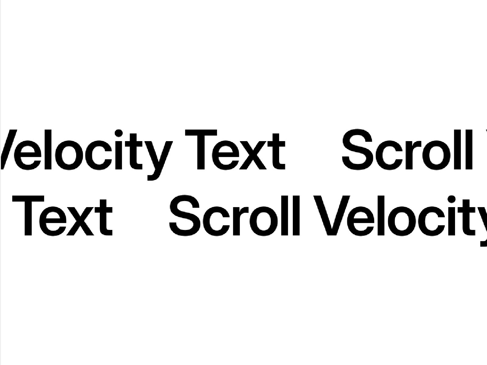 Framer Component - Scroll Velocity Text