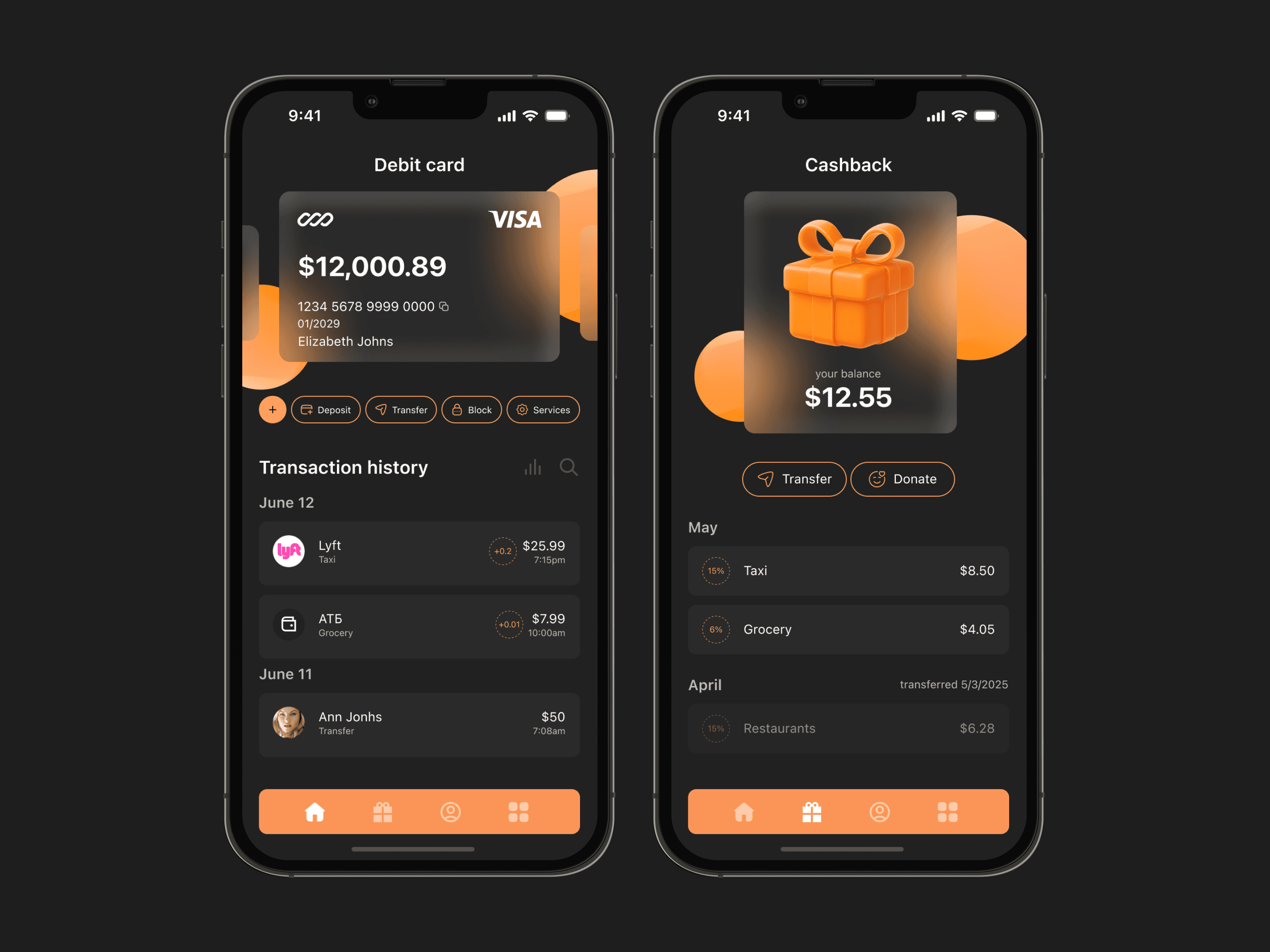 Home Page & Cashback