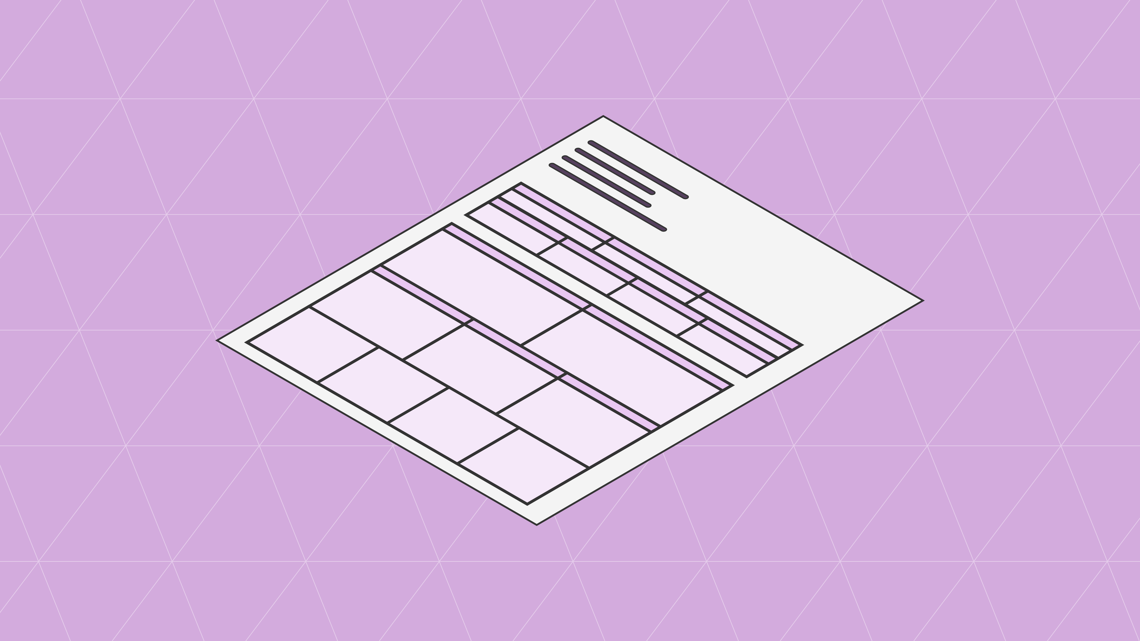 Isometric illustration of EDI 944 warehouse stock transfer receipt document with data grid.