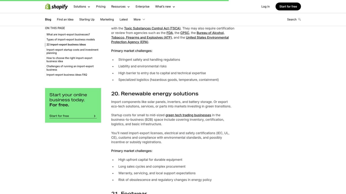 8 Innovative Import Export Business Ideas for 2026 Success - 1. Renewable Energy Solutions