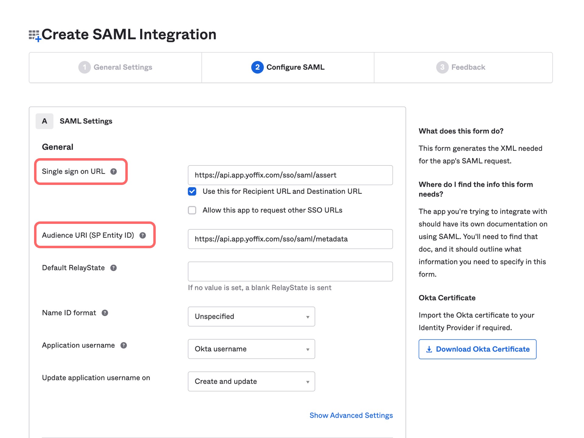 Okta SAML Instruction image 2-4