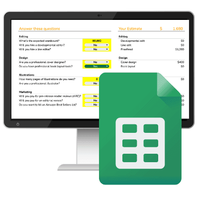 Screenshot of the spreadsheet