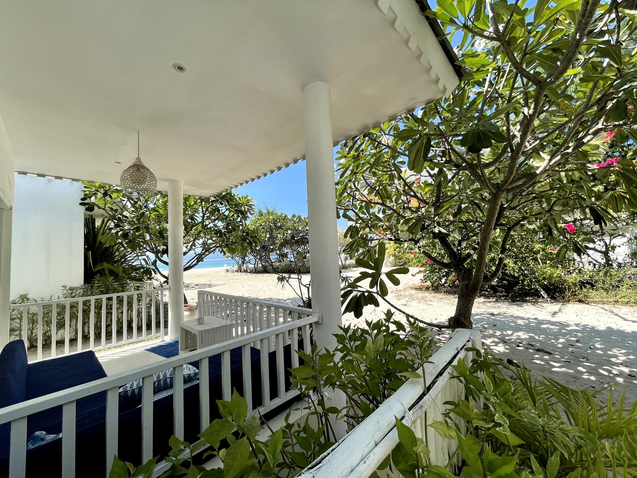 Seri Beach Bungalow Patio Trees