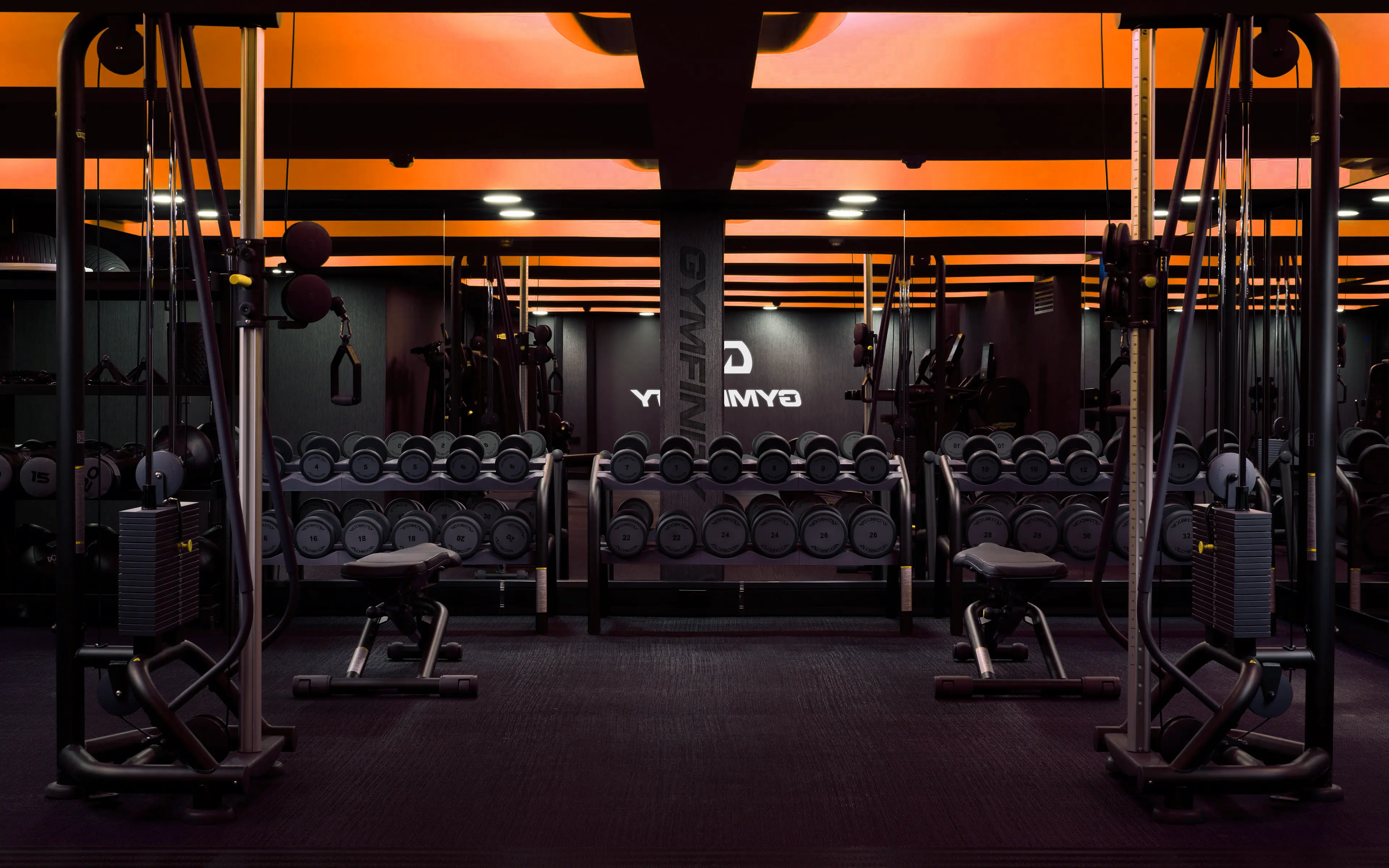 Vizualizace posilovny Gymfinity