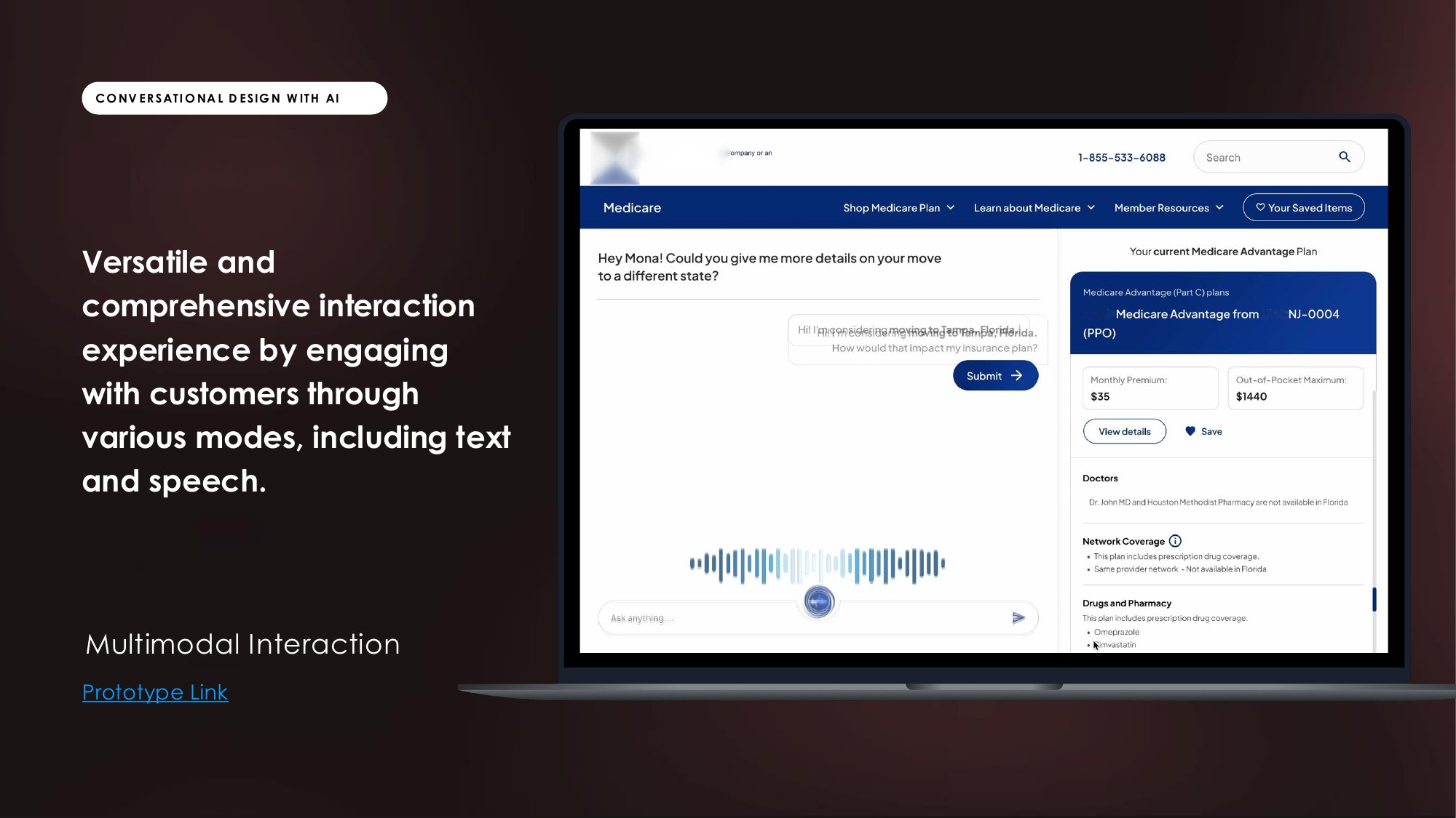 Multimodal interaction prototype