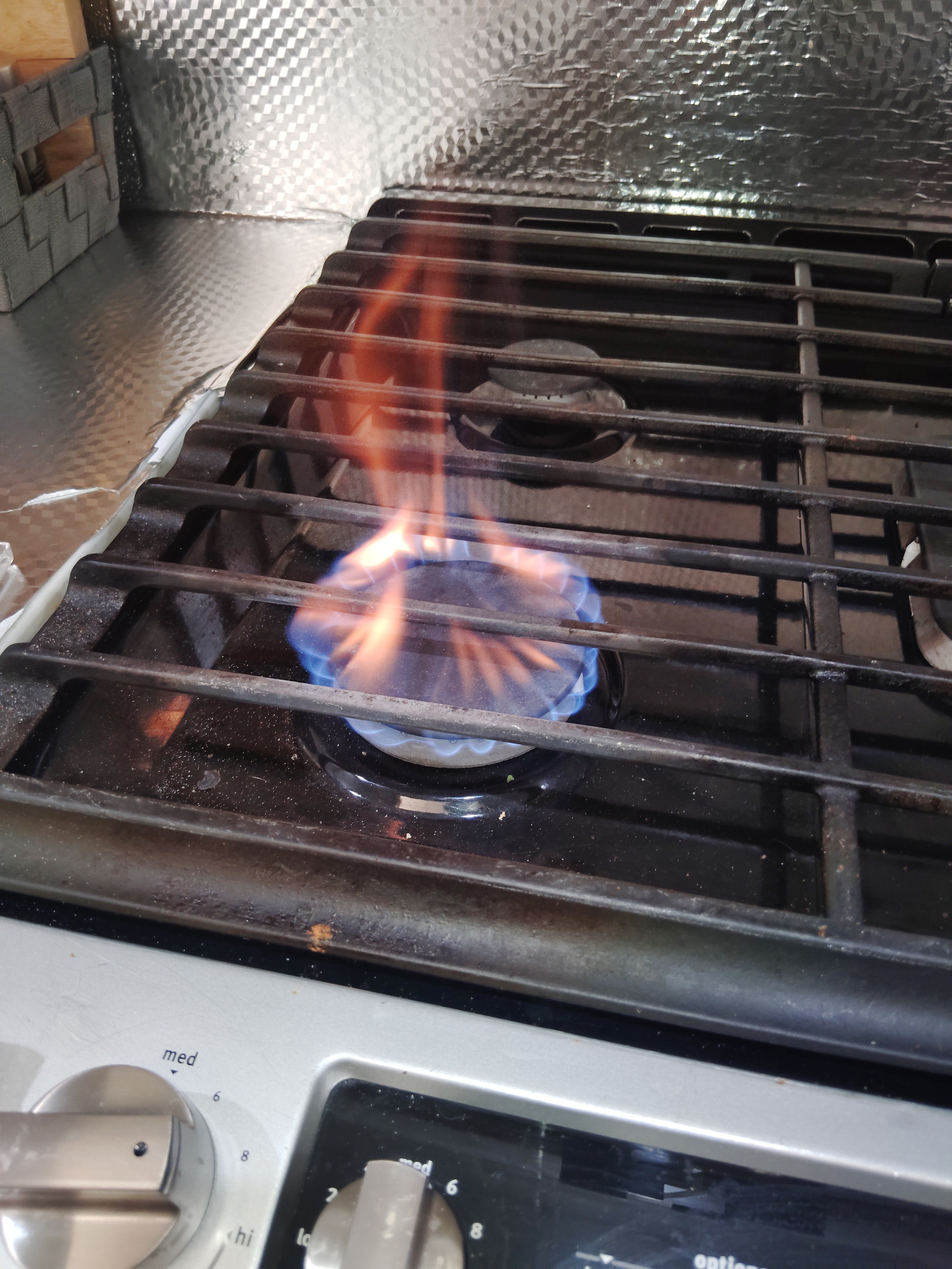 Gas range burner