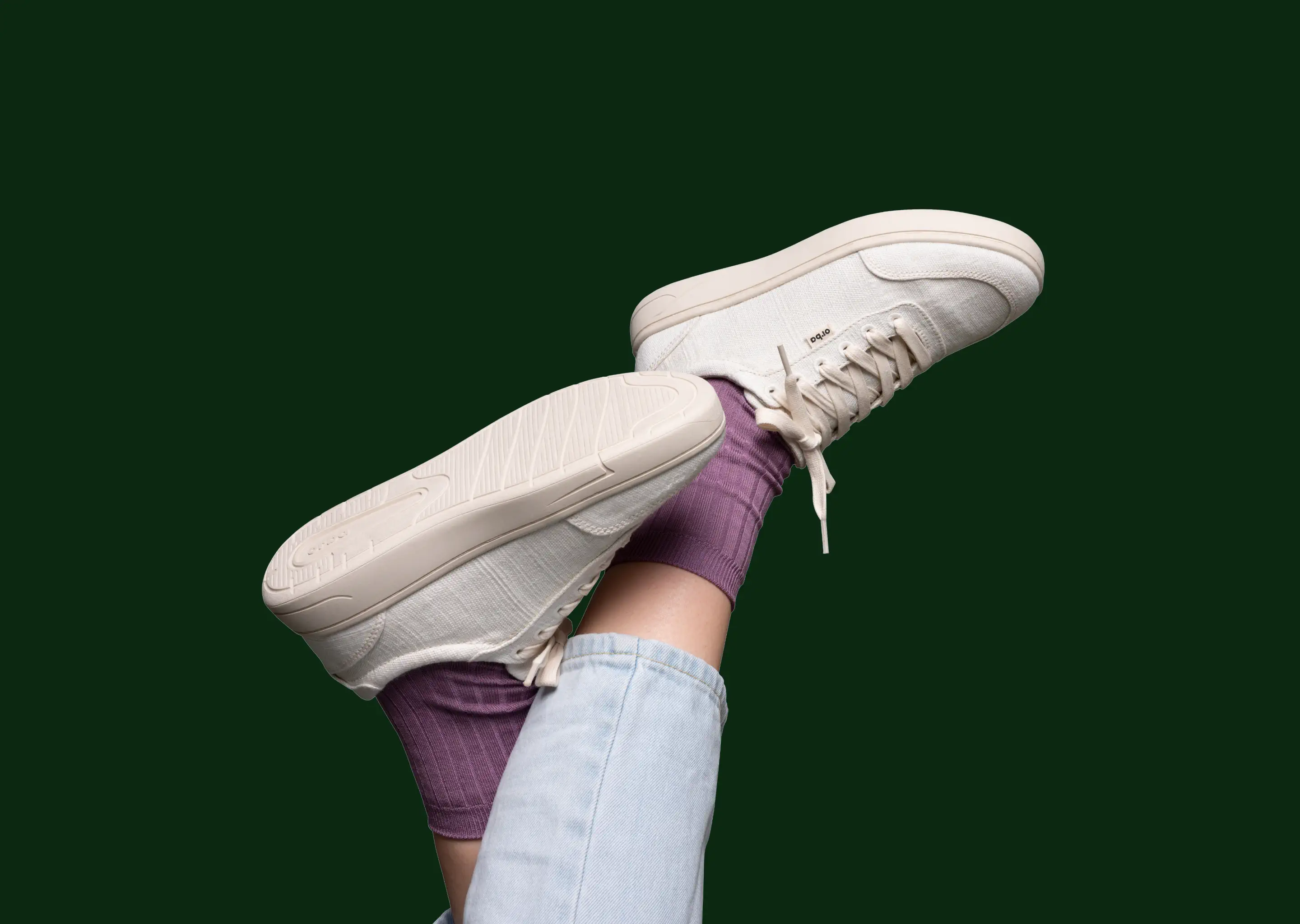 Orba Ghost plant-based sneakers.