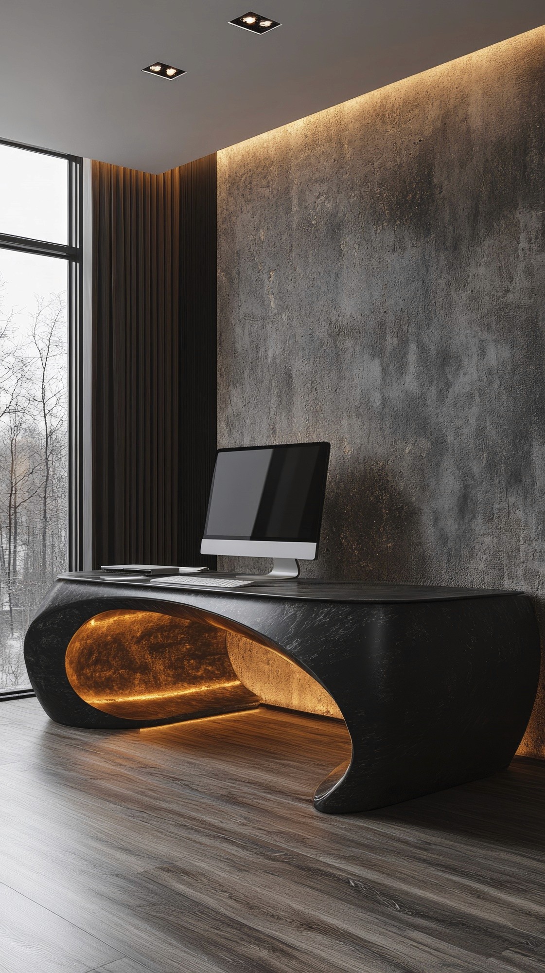 Portrait of portfolio creator – back view