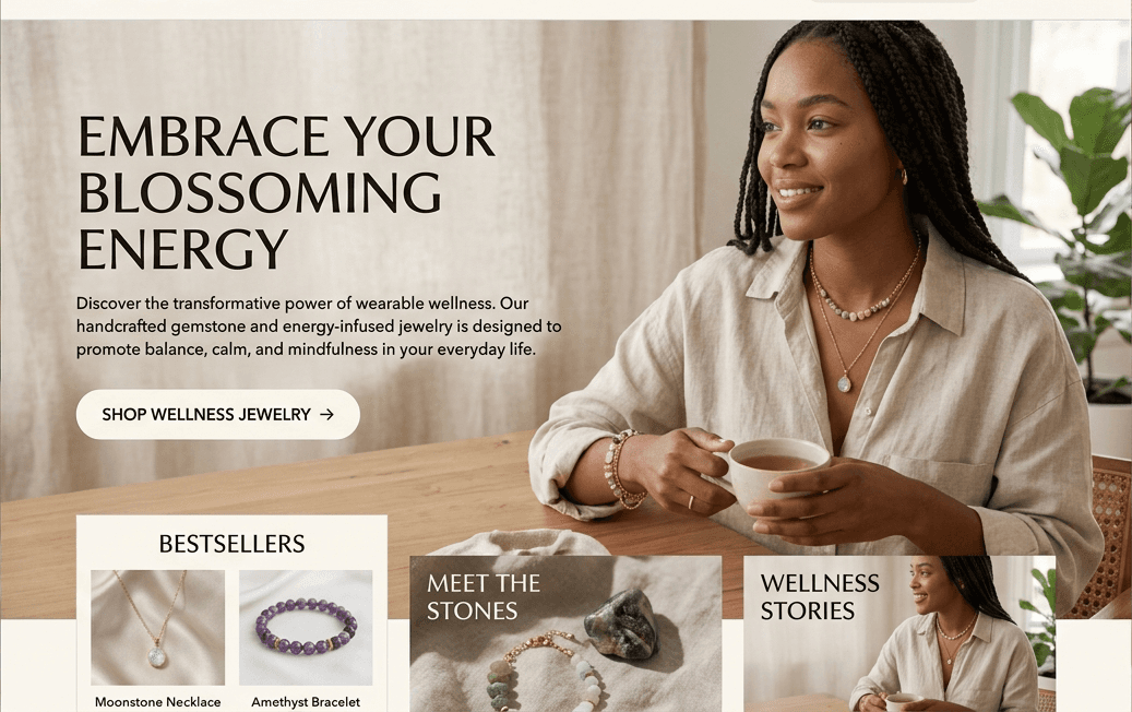 Wearable Wellness JewelryEcommerce Brand 