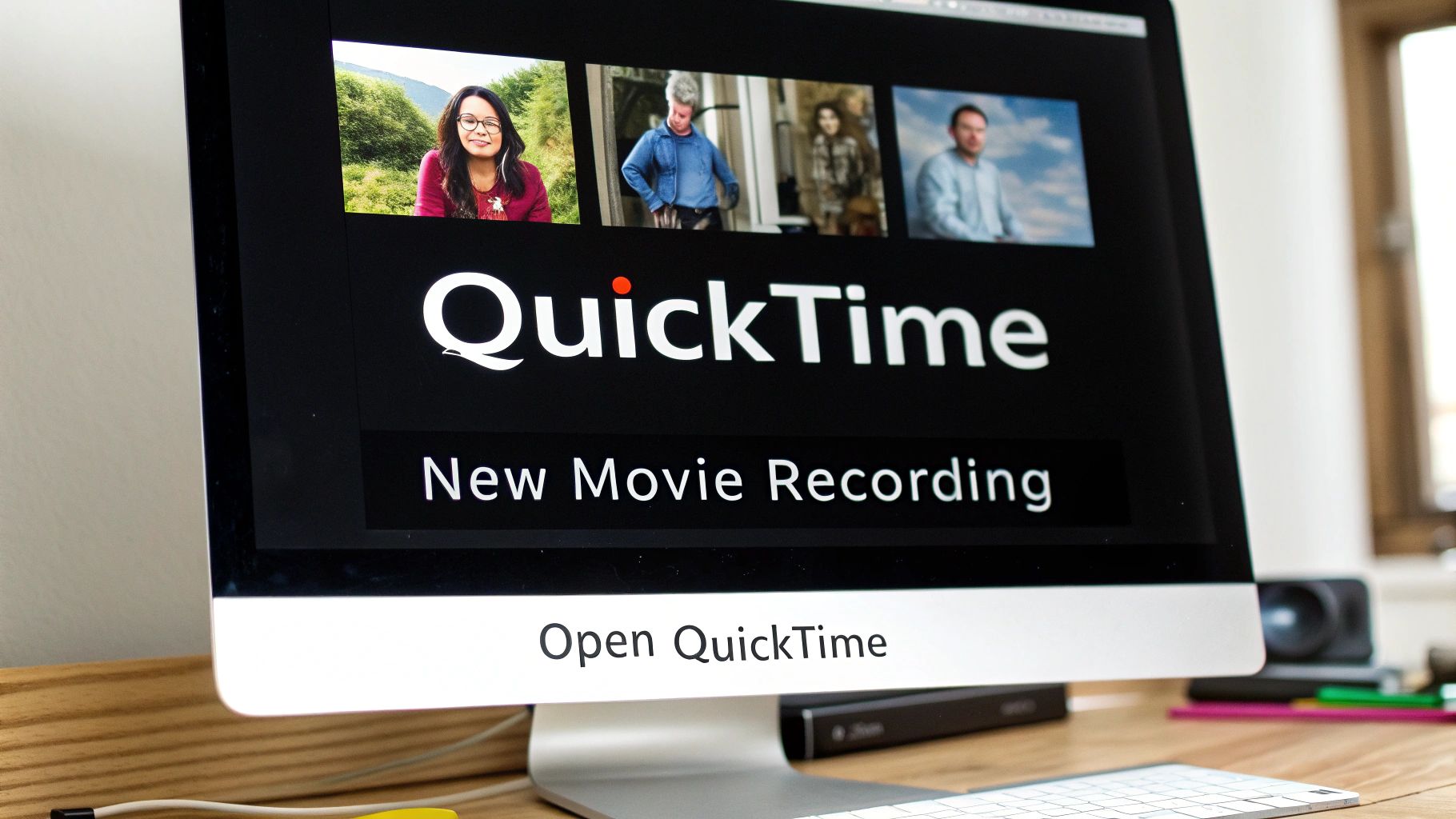 A screenshot of the QuickTime Player interface on a Mac.