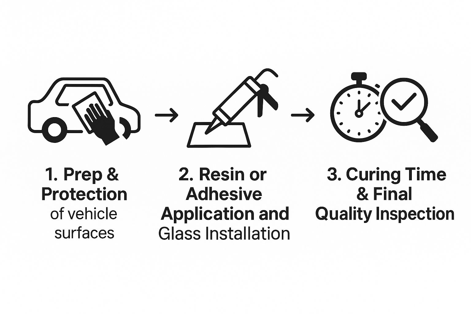 Infographic about auto glass repair walnut creek