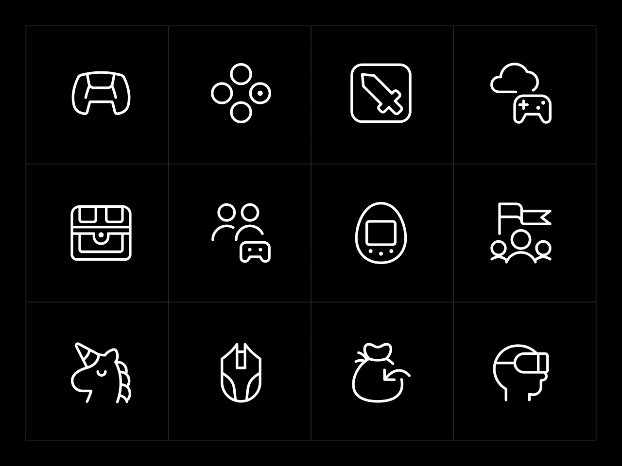 Ultimate Light Gaming Icon Set