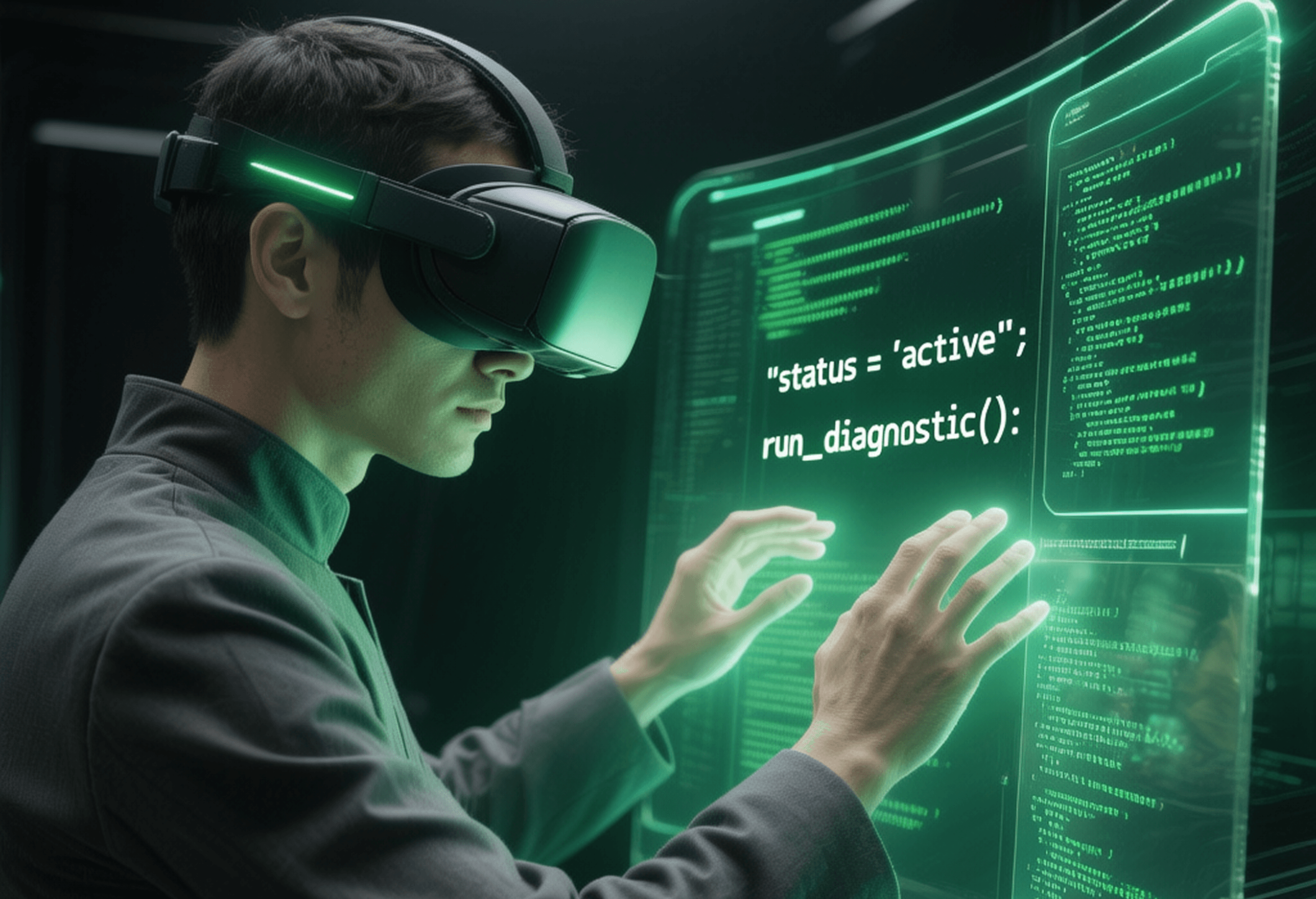 Man and woman review Eventra logo options on a white gallery wall.