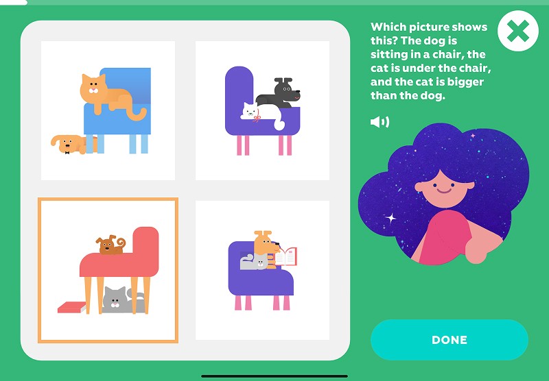 Following instructions: find which picture matches the description