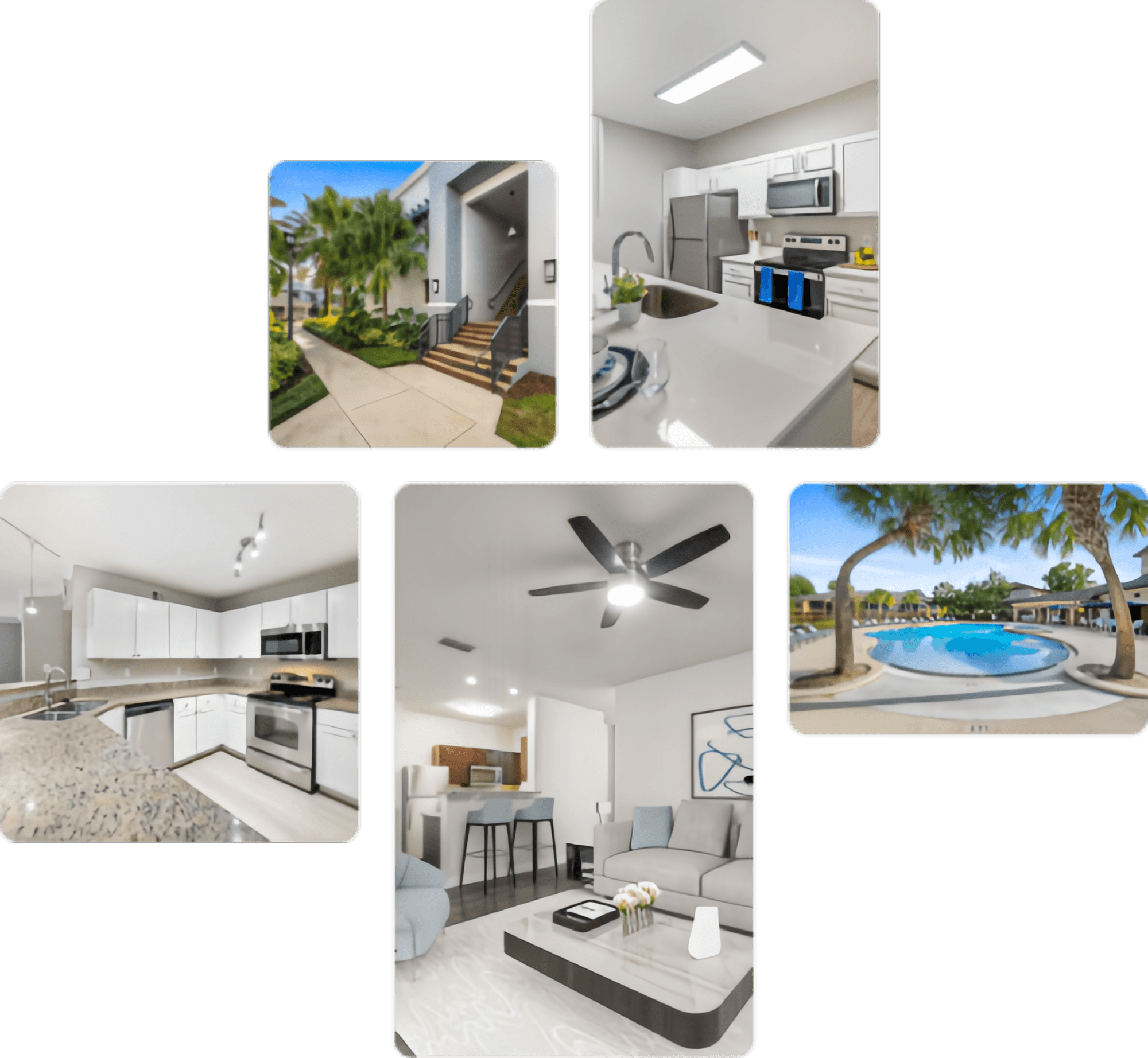 Interiors and exteriors of various JT acquired institutional assets