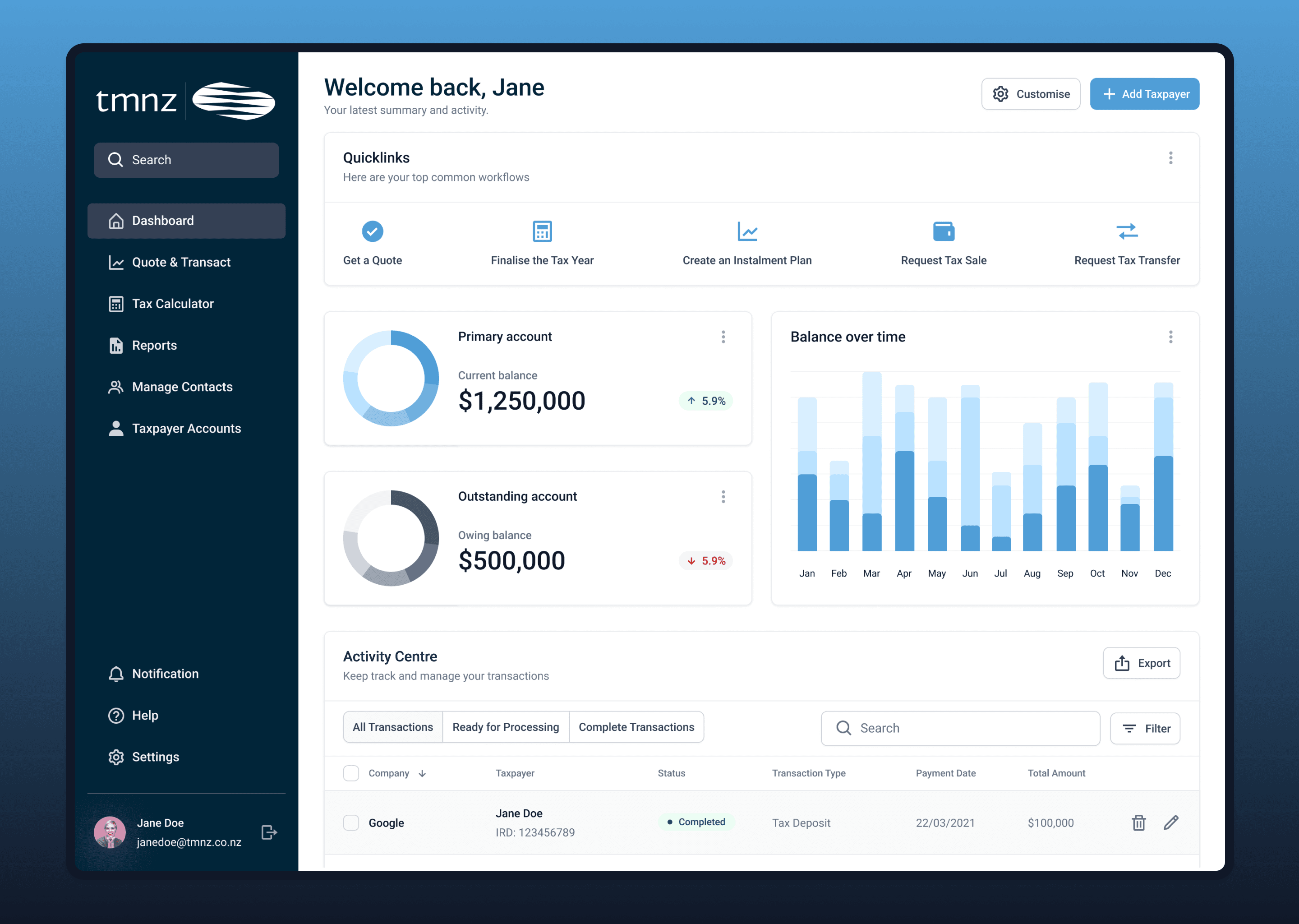 Tax Management NZ hero image