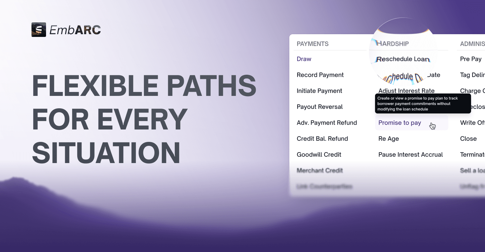 LendAPI embARC Loan Management System - Flexible Path for Every Situation